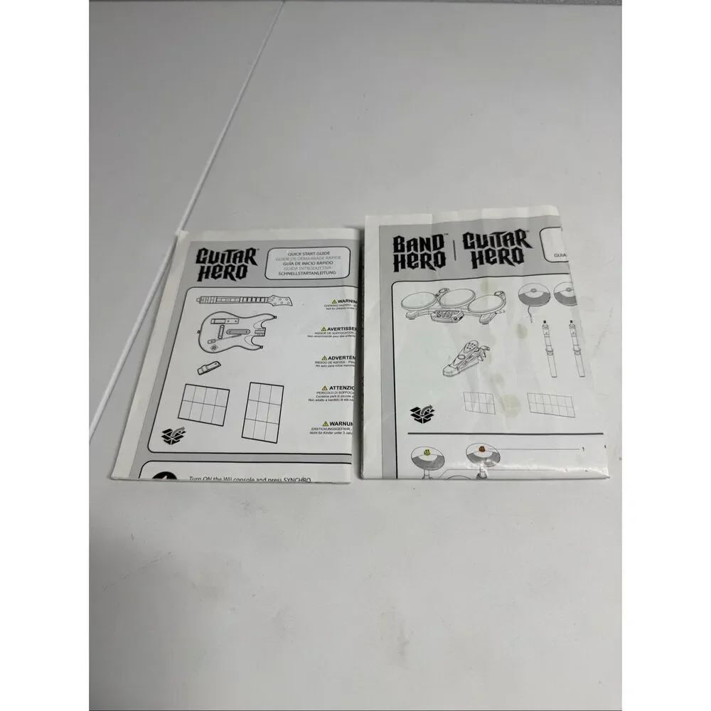 Guitar Hero/Band Hero Instruction Manual/Quick-Start Guide Nintendo Wii*See Note